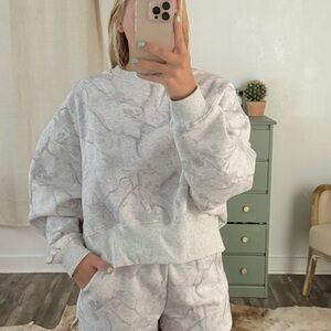 Camo Gray Women's Sweater